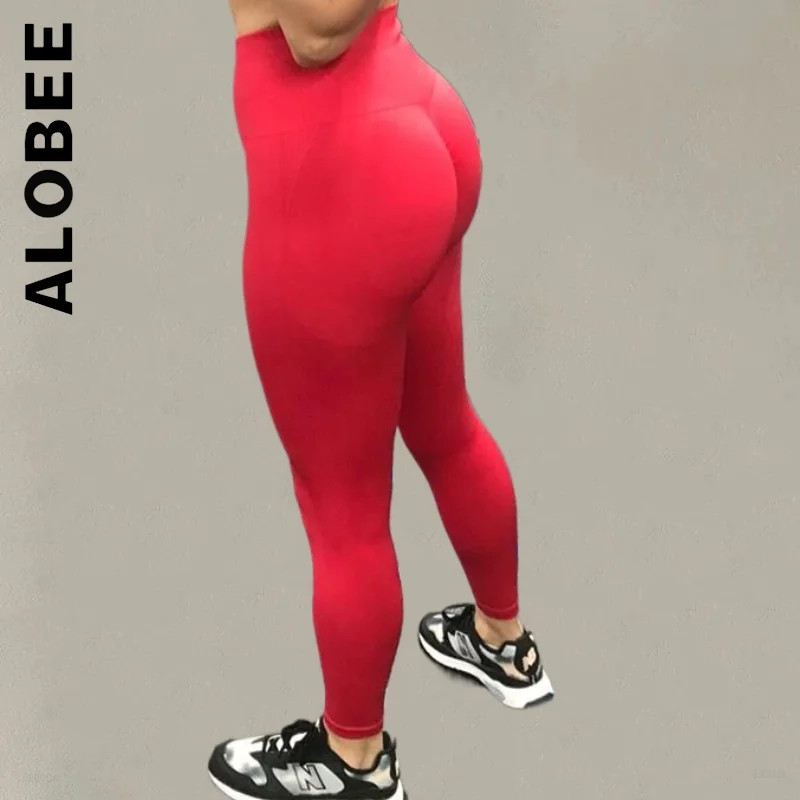 

Женские Бесшовные Леггинсы Alobee для фитнеса, облегающие черные спортивные Леггинсы с высокой талией для тренажерного зала, обтягивающие женские брюки с эффектом пуш-ап