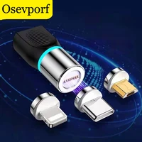 osevporf magnetic micro usb type c adapter for samsung s20 s7 type c charger cable magnet converters connector for xiaomi mi 10