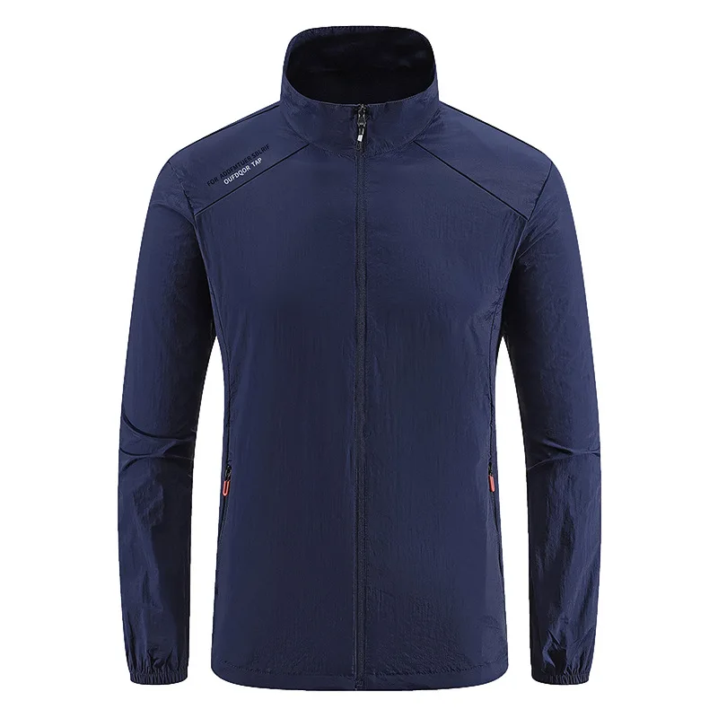 Летняя Мужская дышащая водонепроницаемая куртка из ледяного шелка