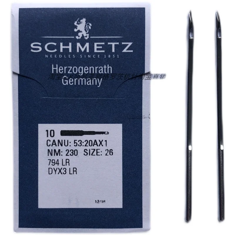 Иглы для швейной машины Schmetz Dyx3lr 794lr, немецкие специальные иглы Durkopp 205 Juki 441, толстый материал, косый нож, игла (art.: 3920d032fce9b) - 3920d032fce9b