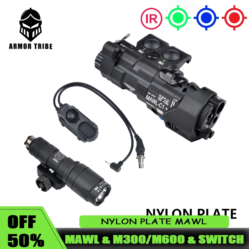 Нейлоновый фонарик тактический Surefir M600 M300