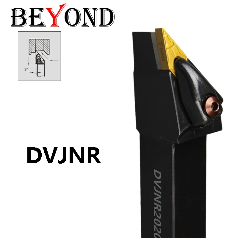 

BEYOND DVJNR DVJNL DVJNR1616H16 DVJNR2020K16 DVJNR2525M16 DVJNR3232P16 Turning Tools Holder Lathe Cutter VNMG Carbide Inserts