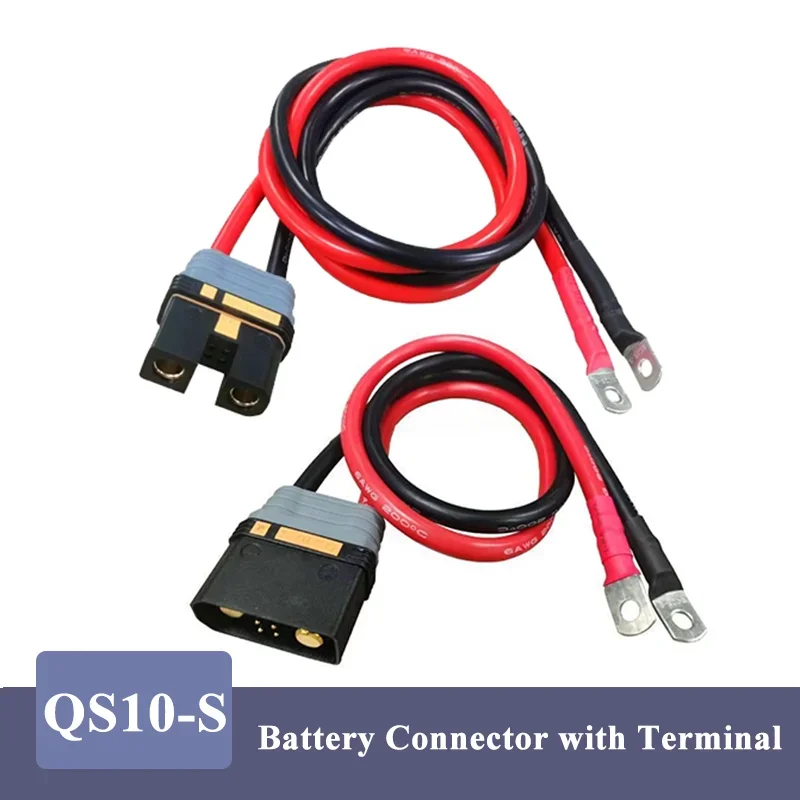 Фото QS10-S Сильноточный разъем для аккумулятора с терминалом 6AWG/16 мм2 Брызгозащищенный дрон с эмоционным управлением Мужской Женский Автомобильный разъем питания №1