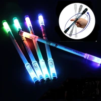 rotating led flash gel pen students fashion 0 5mm gaming spinning pens kids birthday gift school office stationary supply