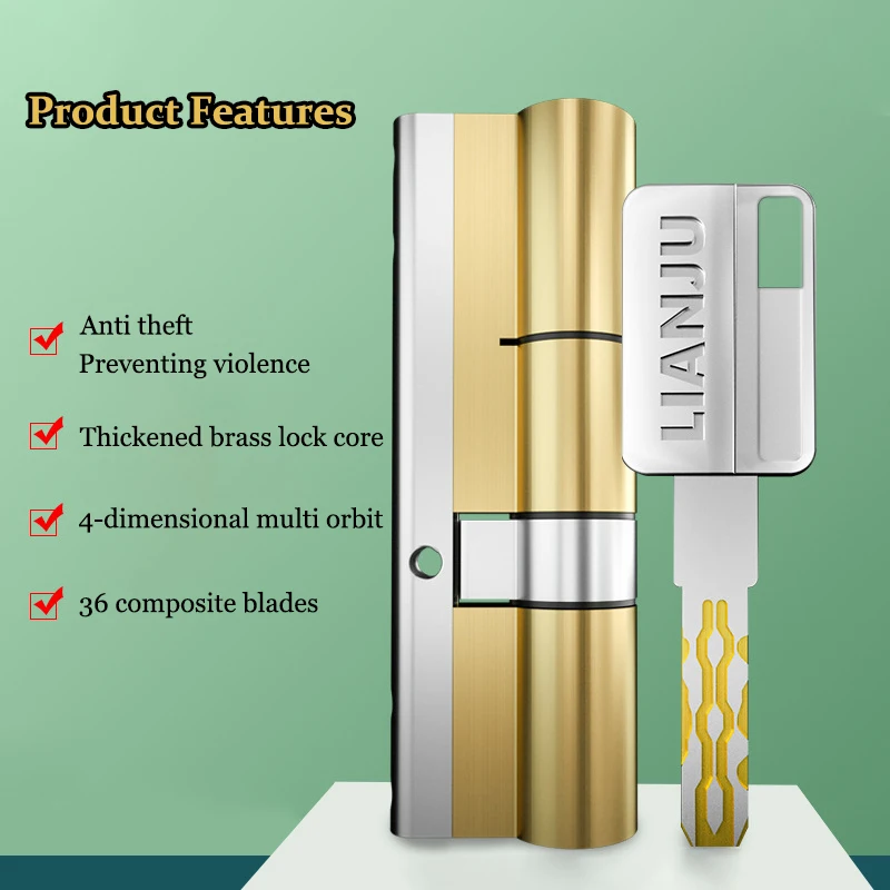 Высококачественные медные замки по европейским стандартам Противокражные