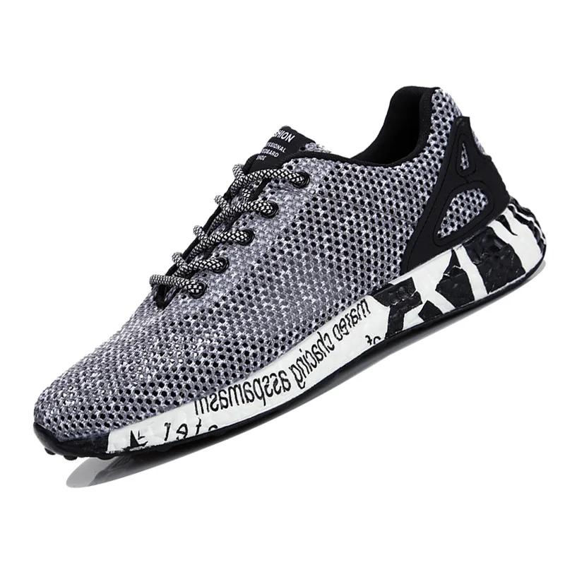 

2021 Classic Graffiti Soles Men's Casual Running Shoes Mesh Breathable Lightweight Men's Outdoor Sports Shoes