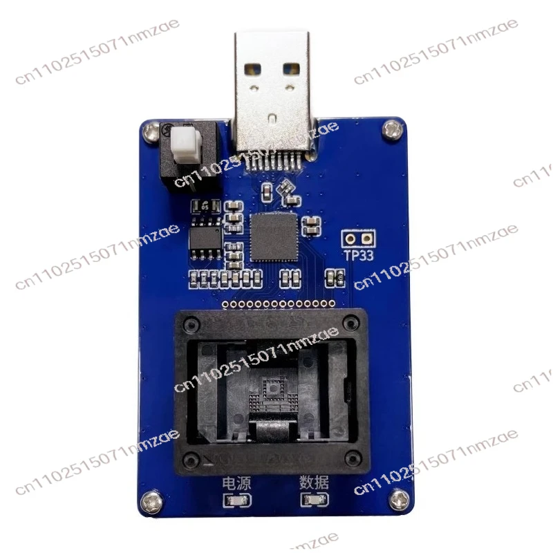 Фото Тестирование чипов EMMC, тестовая розетка BGA153 GL3224E USB 3.0 для адаптера-программатора EMMC153 с интерфейсом USB 3.0 для чтения и записи изображений. №2