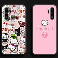 hello kitty 2022 cute phone cases for huawei honor y6 y7 2019 y9 2018 y9 prime 2019 y9 2019 y9a soft tpu carcasa funda