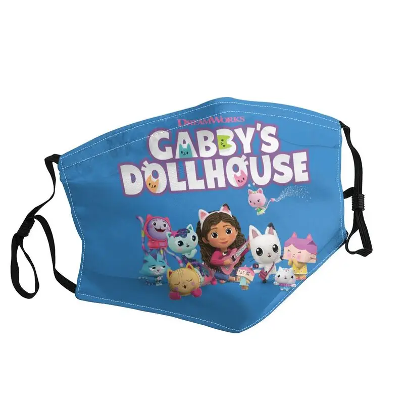 

Маска для кукольного домика Gabbys, многоразовая Пылезащитная маска для кошек, против смога, унисекс, респиратор для рта