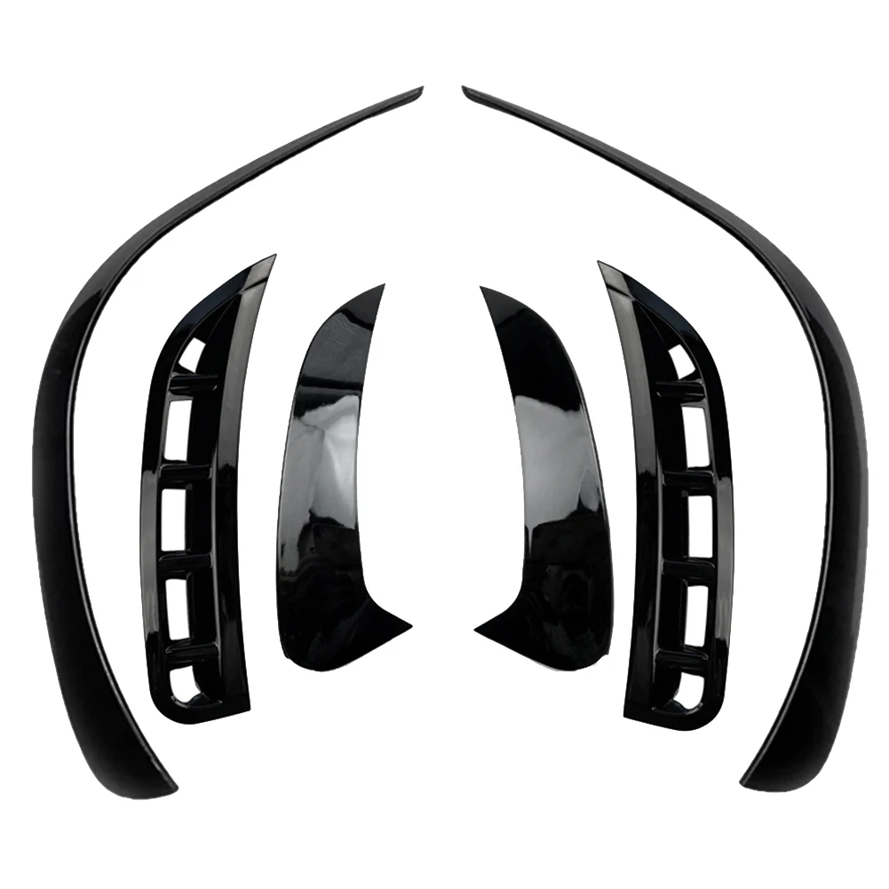 

6Pcs Car Front&Rear Bumper Splitter Spoilers Trim for - W167 2020 Gloss Black