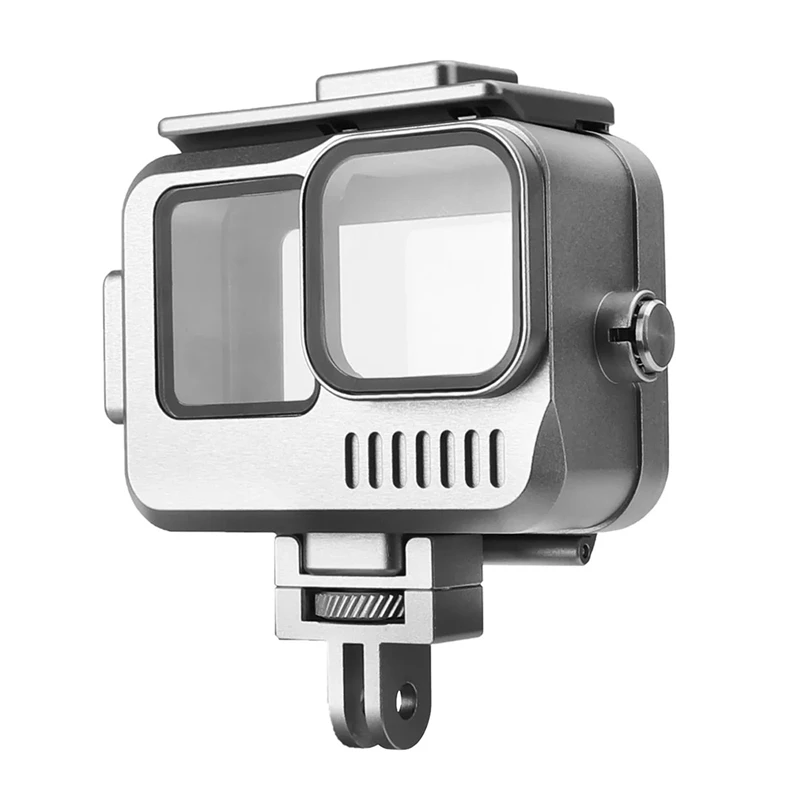 Водонепроницаемая клетка для Gopro Hero 9 10 11 корпус из алюминиевого сплава 40 м IPX8