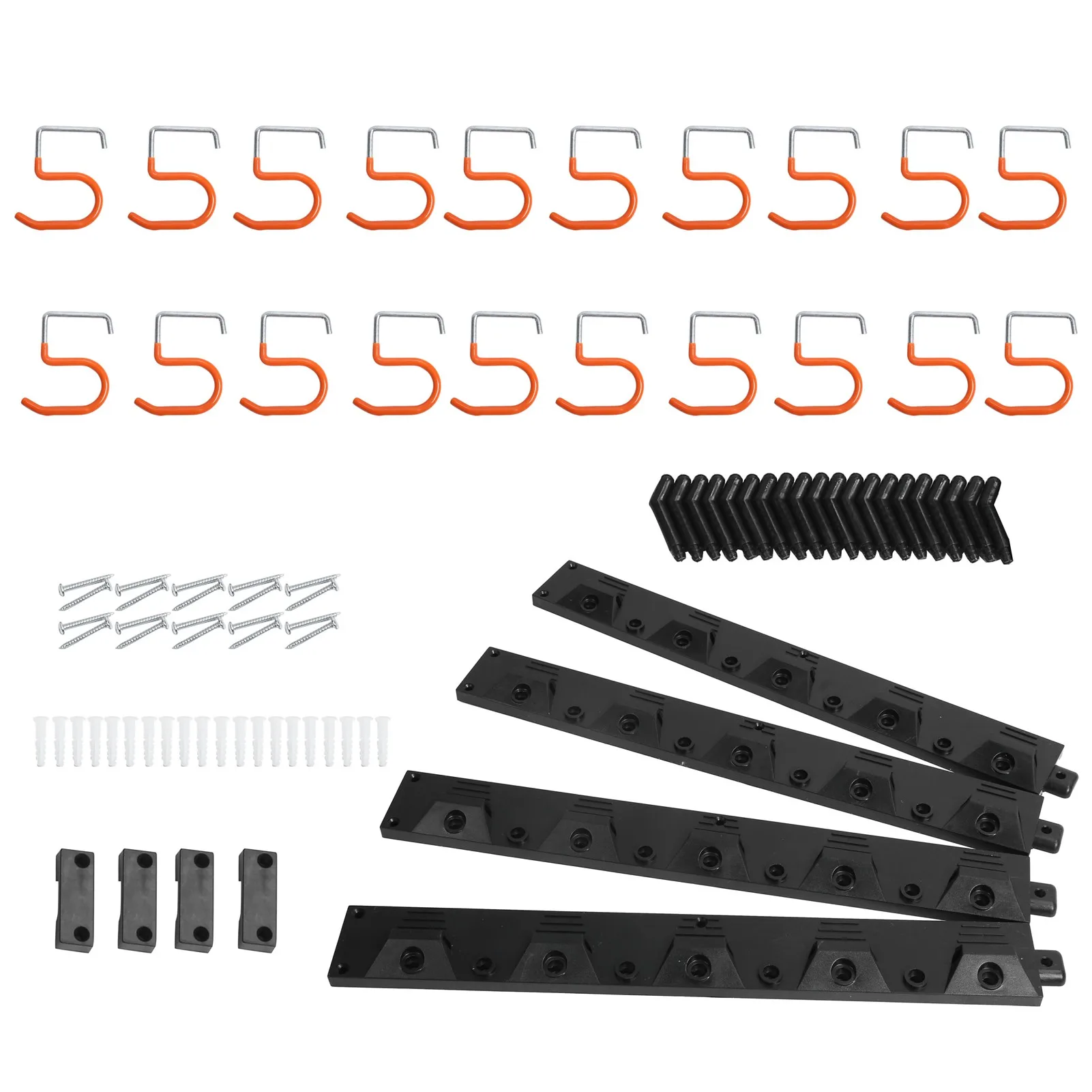 

64in Garage Storage System WallMounted Garage Organizer Garden Tool Organizer Hanger for Home