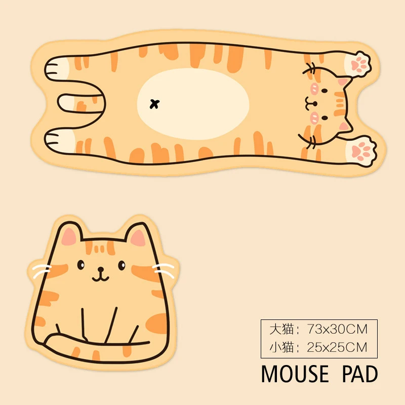 Милый Annim Расширенный игровой коврик для мыши со сшитыми краями нескользящий