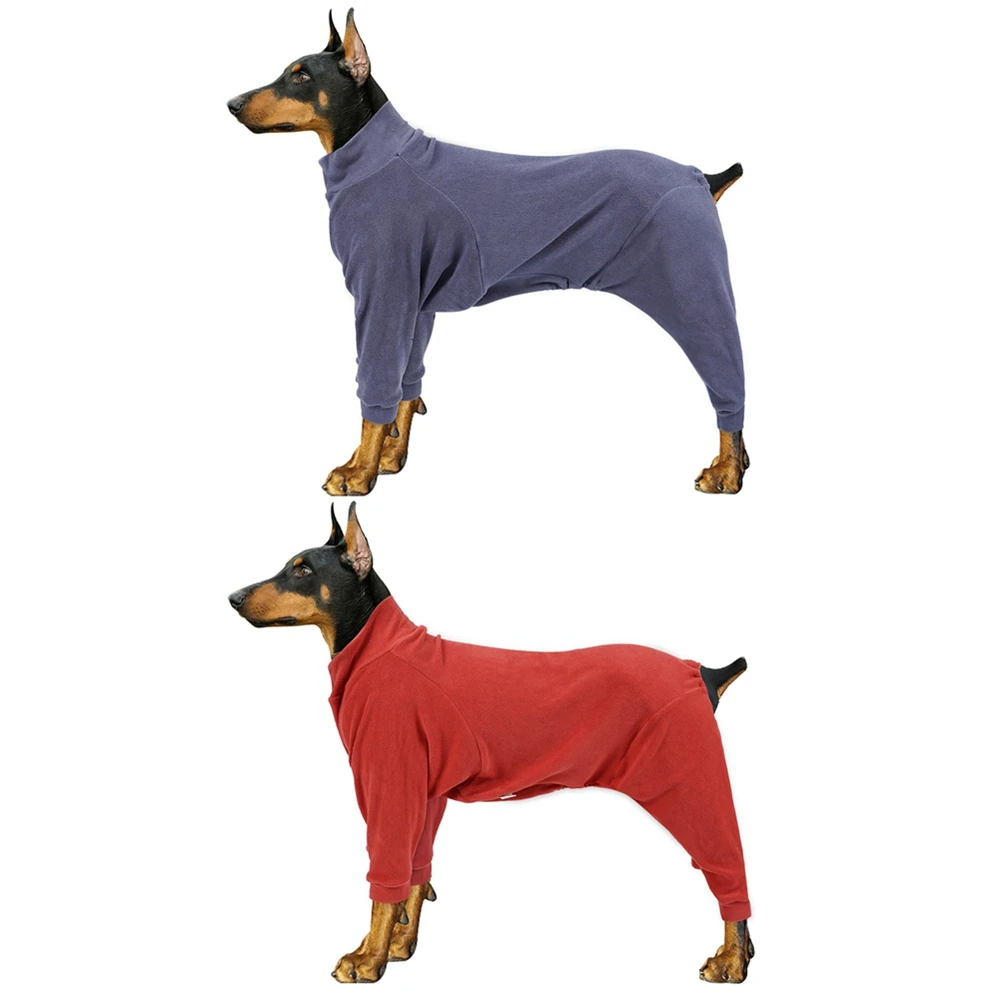 Dog Pajamas Clothes High Elasticity Cold And Warm High Neck Neck Guard Design Tight Fit Dog Coat Dog Sweater Warm