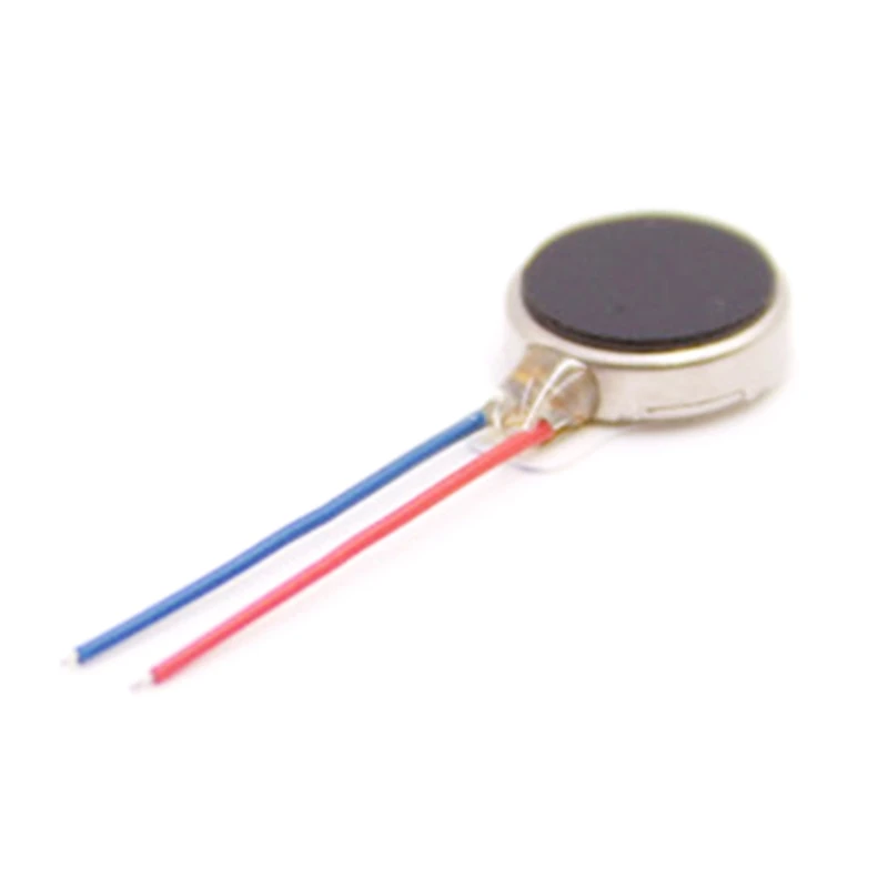 

D0AB Mini Vibration Motor with Lead Wire Flat Button Type Motor For Mobile Phone