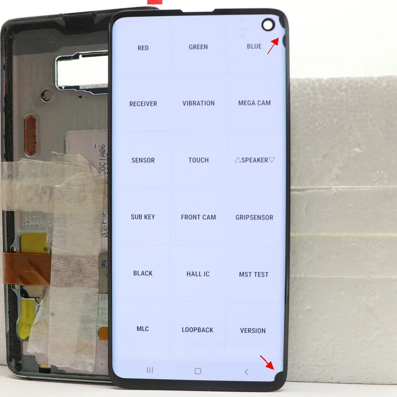 100% Original 6.1'' AMOLED LCD For SAMSUNG Galaxy S10 G973 G973U SM-G973F/DS With frame Display Touch Screen Digitizer Assembly enlarge
