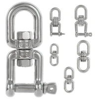 304 stainless steel rotating ring universal ring 8 ring chain buckle rigging accessories dog chain accessories