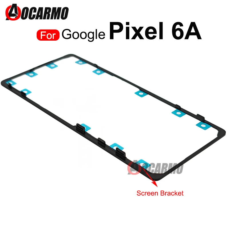

Подставка для фронтального экрана для Google Pixel 6A средняя Рамка Кронштейн для ЖК-дисплея пластиковая Скоба Запасная часть