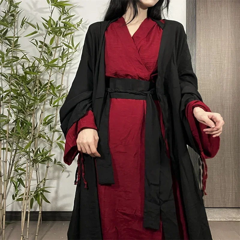 Халат-кимоно Han Element с большими рукавами для женщин и мужчин одежда унисекс