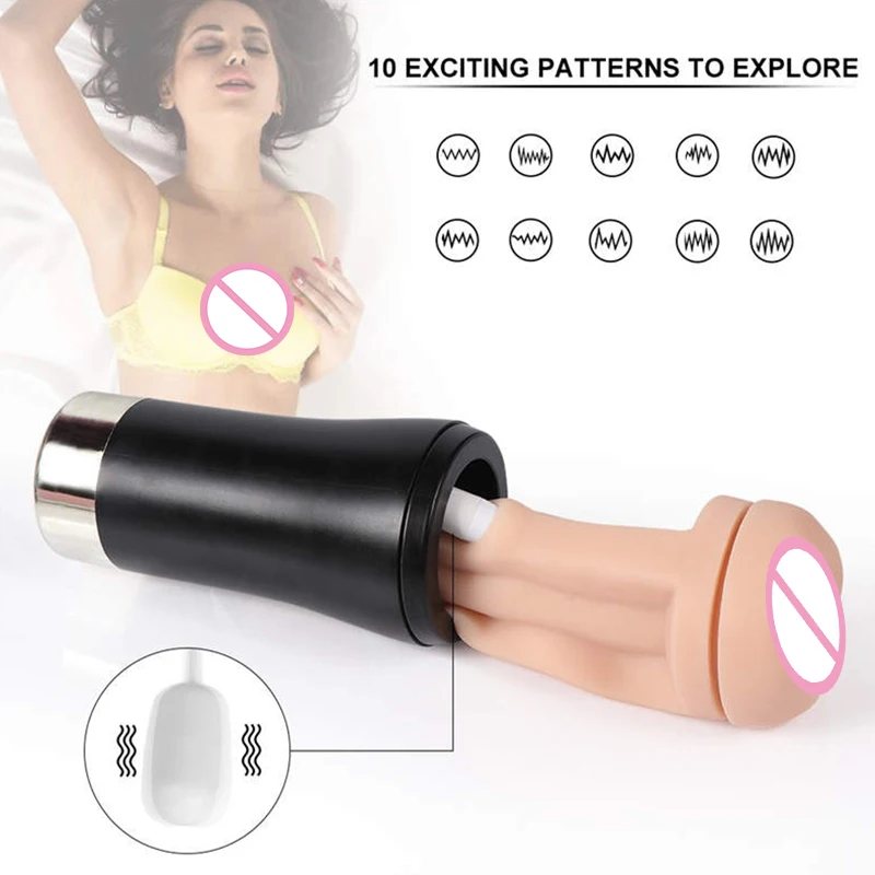 Coupon Masturbation Man 4D Machin Masturbators For Men Sucking Oral Sex Toy Pussy Vibrator Vagina Goods |