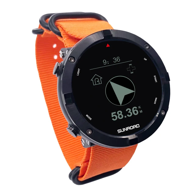 SUNROAD New Men Digital GPS Tracker Outdoor Sports Swim Watch Fitness Tracker Wristwatch Waterproof Hombre Clock 3
