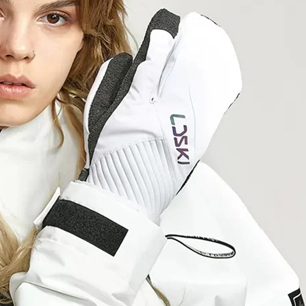 Ski gloves Winter wrist guard thickened gloves Built in protective equipment