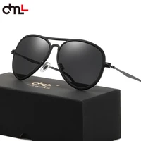 dml men vintage metal sunglasses classic brand sun glasses coating lens premium sense driving eyewear for menwomen