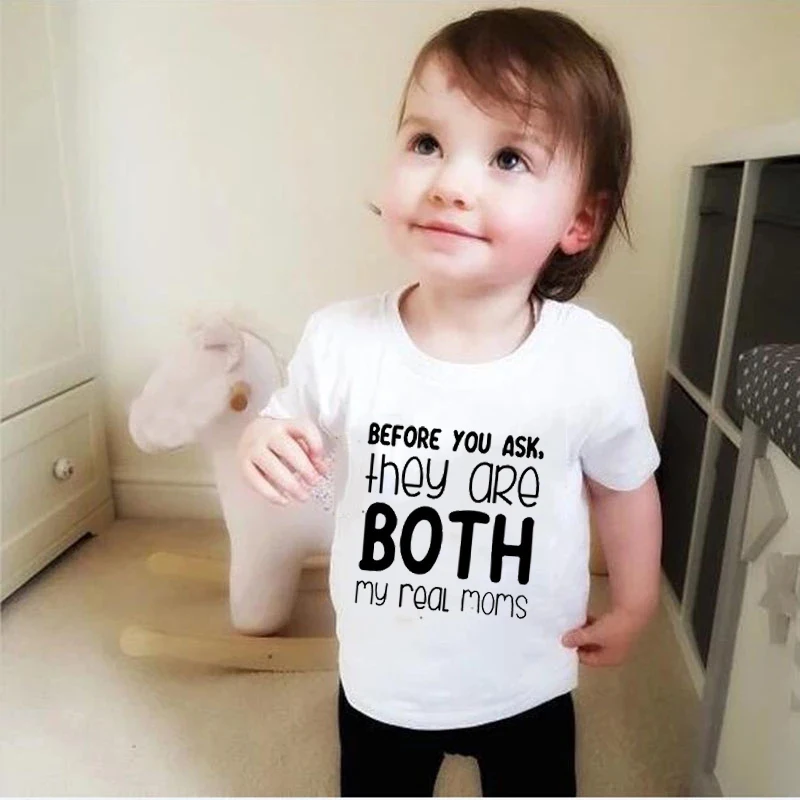 Детская одежда, летние футболки для мамы и ребенка, одежда для маленьких мальчиков, одежда для маленьких девочек, перед тем как спросить, это оба, футболка с принтом для мамы