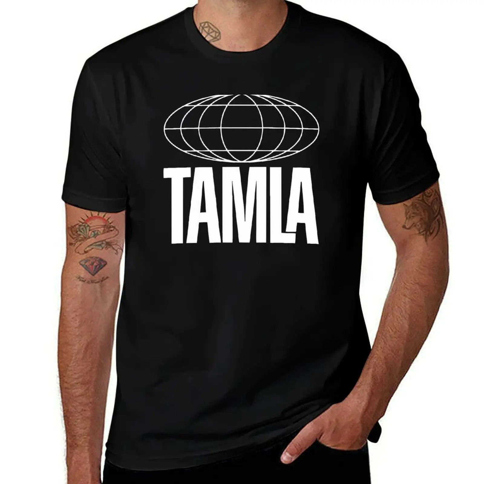 Фото Футболка Tamla, базовая модель, стандартного кроя, повседневная футболка. №1