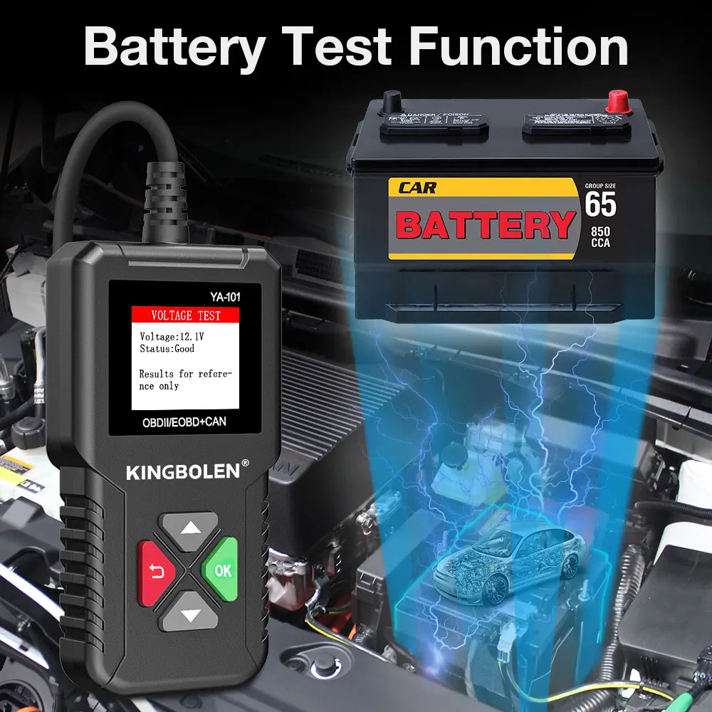 KINGBOLEN YA101 Автомобильный сканер OBD2 устройство для считывания кодов проверки