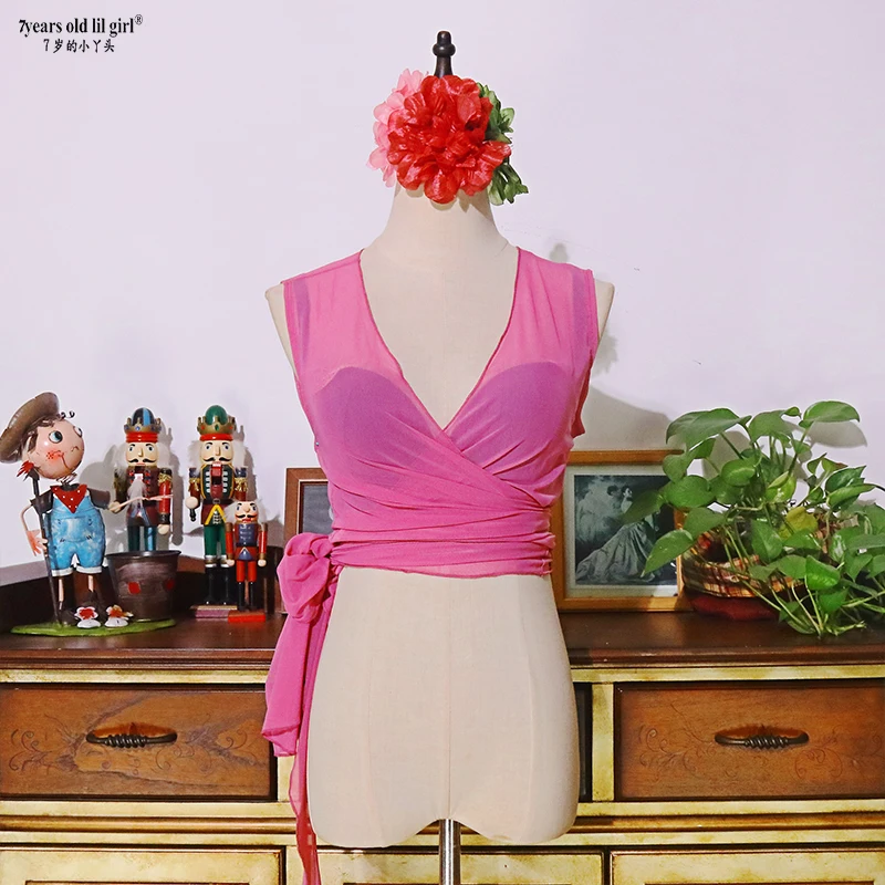 

Momen Sleeveless Mesh Top For 7-Year-Old Girl Belly Dancing CSS42