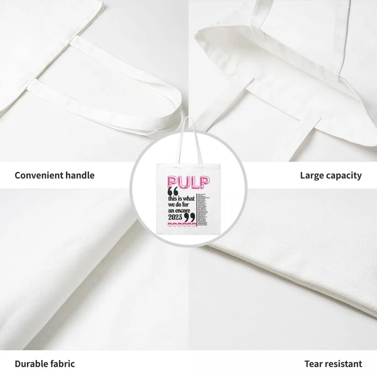 Pulp Tour 2023 Jarvis Cocker Britpop Sheffield портативные сумки для покупок обеда подарки женщин