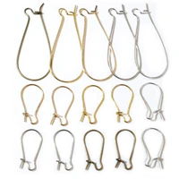 100pcslot 9x18mm11x24mm16x38mm silver color rhodiumgold color earring hooks earring ear wires findings diy jewelry making