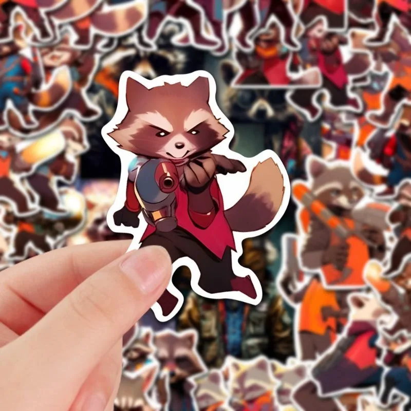 

Guardians of the Galaxy Rocket Raccoon Marvel Personalized Funny Graffiti Stickers Creative Exquisite Decorations Christmas Gift
