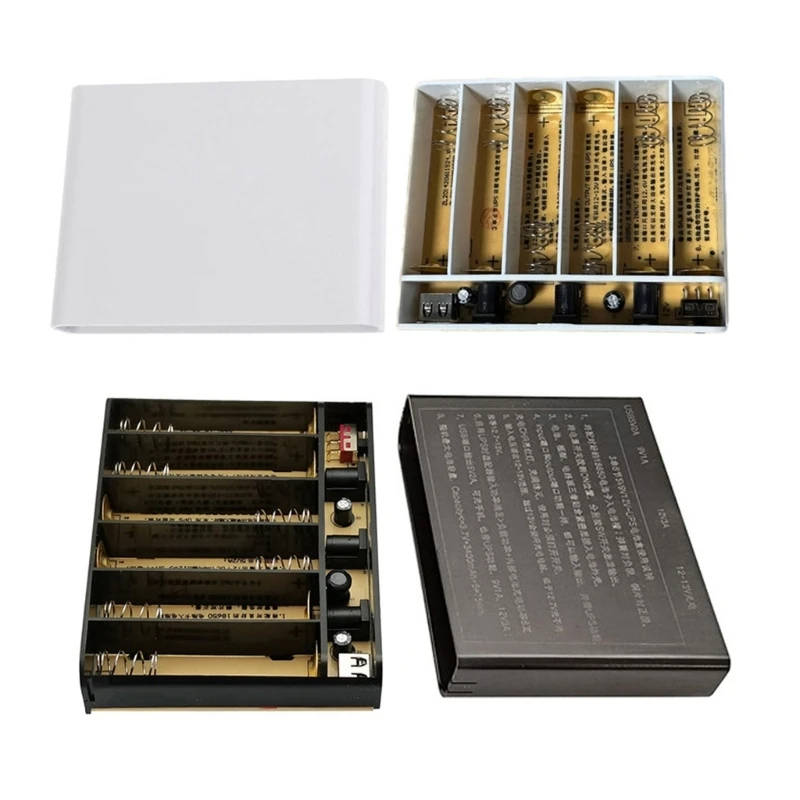 USB 5 В 9 12 Выход 6x18650 Батарея ИБП Блоки питания Коробка для планшетов Камеры