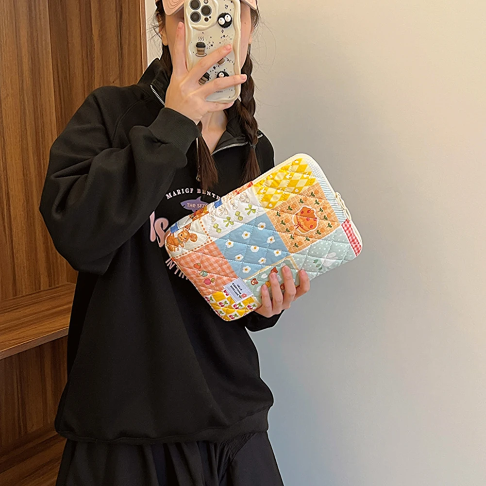 Пушистая сумка для ноутбука: повседневная из полиэстера Shunmaii защиты ноутбука