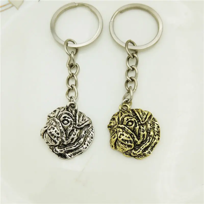 

Оптовая продажа, Винтажные Ювелирные изделия, брелок для ключей в виде собаки, мопса, подвеска в виде милых сумок, подарок, брелок в виде животного, украшения для домашних животных