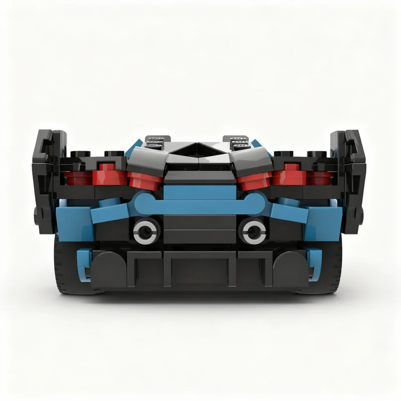 Фото 364 детали MOC City Champions Lambo Sian Roadster, модель из строительных блоков, рождественский подарок, игрушки для сборки, образовательный подарок на день рождения, 3D-дисплей. №4