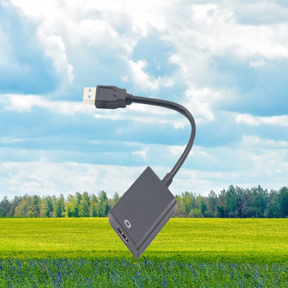 

USB 3,0 для видео-адаптера, полный преобразователь 1080P для компьютера, ноутбука (черный)