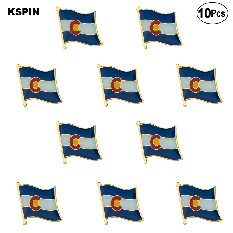 

U.S.A Colorado Lapel Pin Flag badge Brooch Pins Badges 10Pcs a Lot