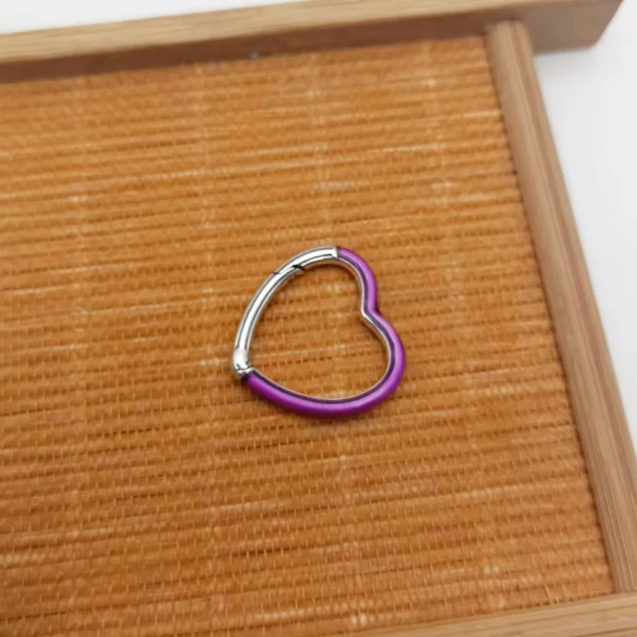 

High Quality Jewelry ME Bright Purple Heart Connector