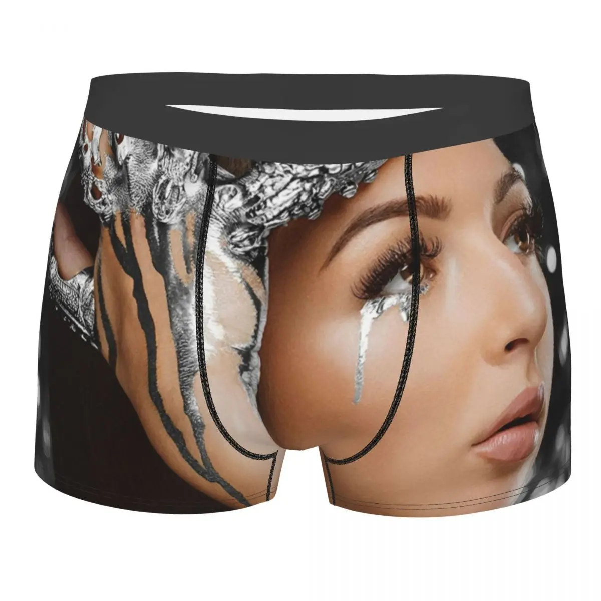 

Eva Queen Boxer Shorts Men 3D Printed Male Stretch French Singer Music Underwear Panties Briefs