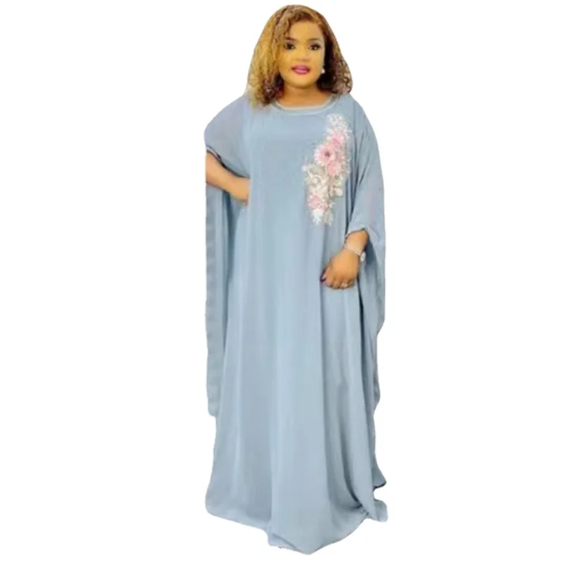 

Женский комплект из двух предметов, африканские платья для женщин, лето 2023, шифоновый халат макси, Анкара, Дашики, женская одежда, искусственные платья