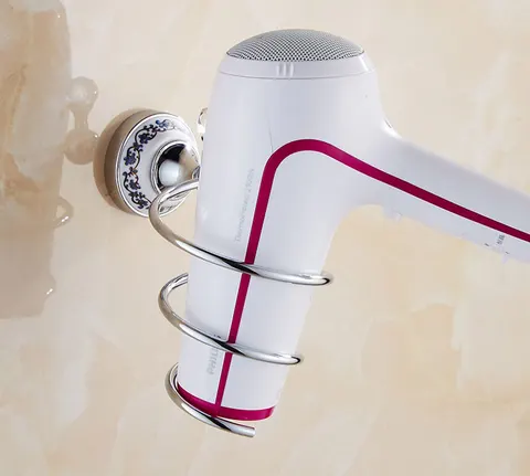 Европейский антикварный синий и белый фарфор, серебряный хрустальный держатель для бумаги, бумажная сетка, сетка для мыла, стойка для фена, оборудование для ванной комнаты