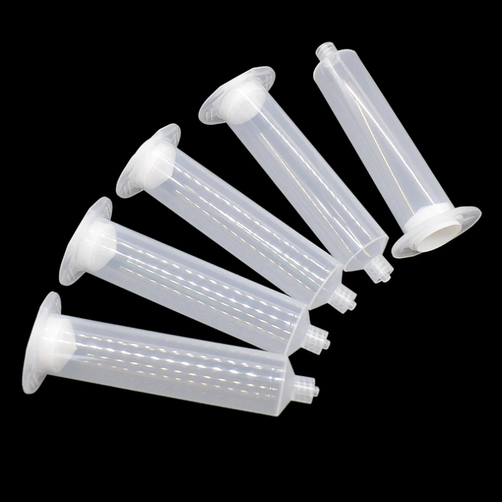 

5 Pieces 30cc Glue Adhesive Dispenser Industrial Syringes Tube 30ml Dispensing Syringe Barrel Set for Industrial Dispensing Tool