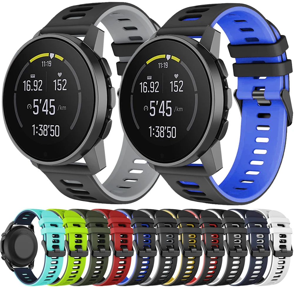 

20 22mm Soft Silicone Sports Strap For SUUNTO 9 PEAK Band Bracelet For SUUNTO 5 PEAK/SUUNTO 3 Replacement Wristband Accessories