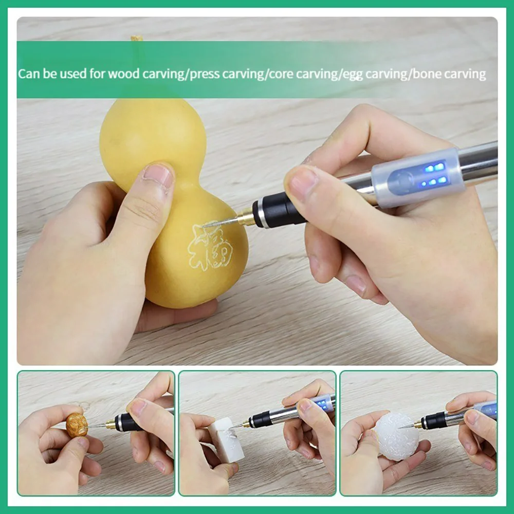 

Electric Grinder Engraving Pen set Cordless Rotary Tools Kit USB C charging Wireless Drill For Jewelry Metal Glass