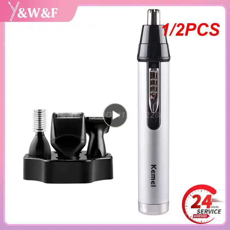 

1/2 шт. Новый 4 в 1 Электрический триммер для ушей и носа для мужчин бритва перезаряжаемый триммер для удаления волос бровей безопасный долговечный инструмент для ухода за лицом