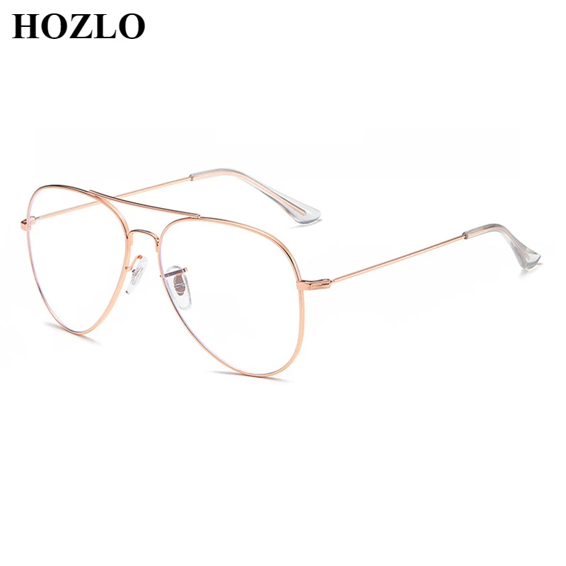 

Fashion Anti Blue Ray Stainless Steel Pilot Glasses Frame Women Men Myopia Reading Eyeglasses Frame Customize Prescription Lens