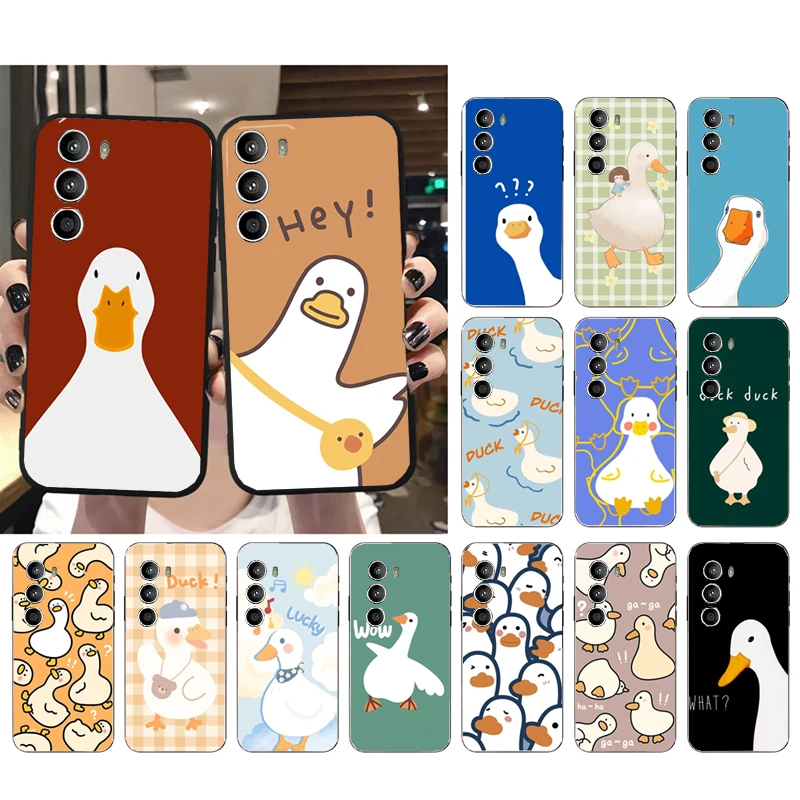 

Case for Motorola Moto G22 G60 G52 G100 G Stylus G30 G10 G20 G50 GPure E32 E20 E40 E7Power Edge 20lite 20Pro One Action Duck